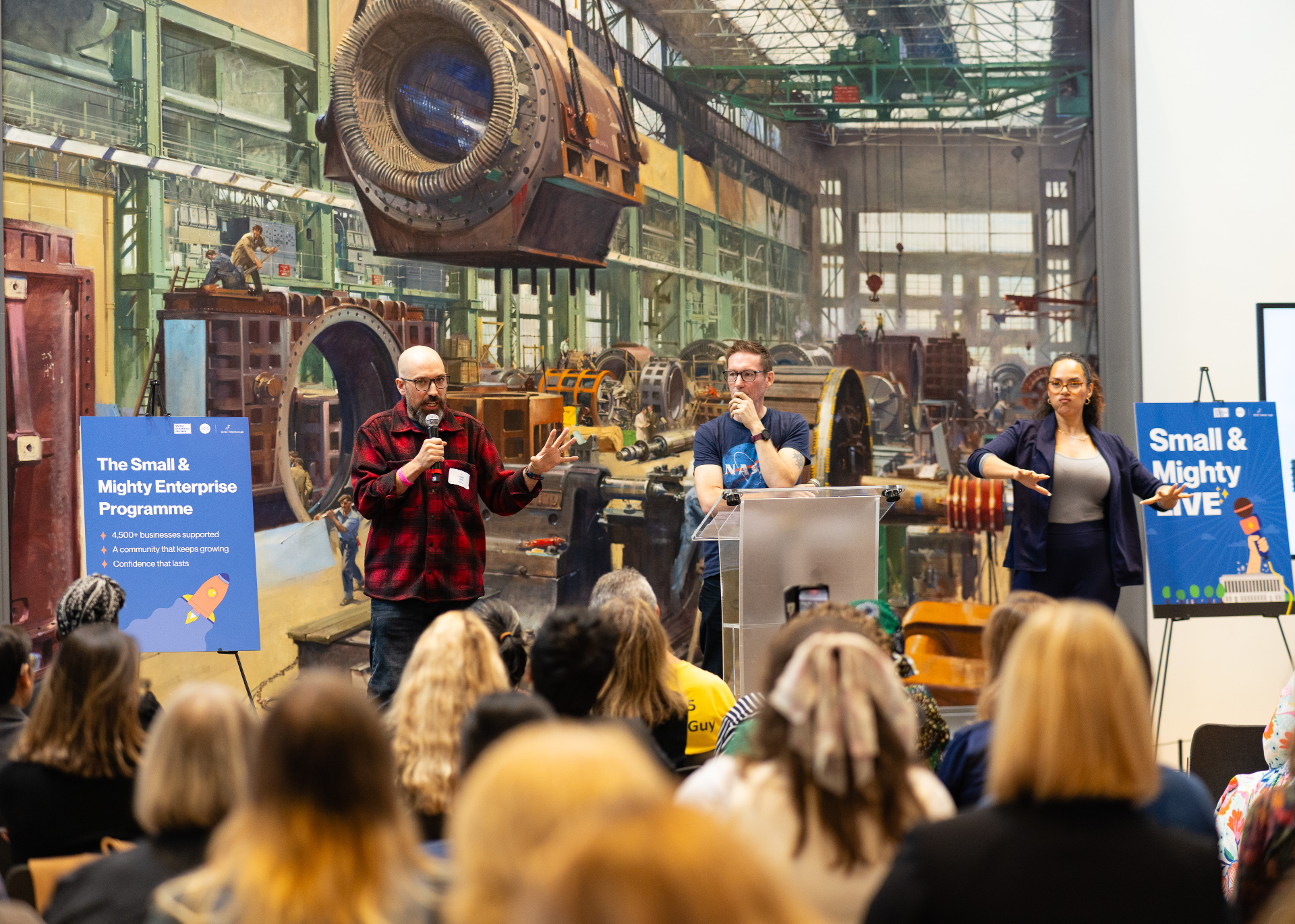 James and Garry speaking together
