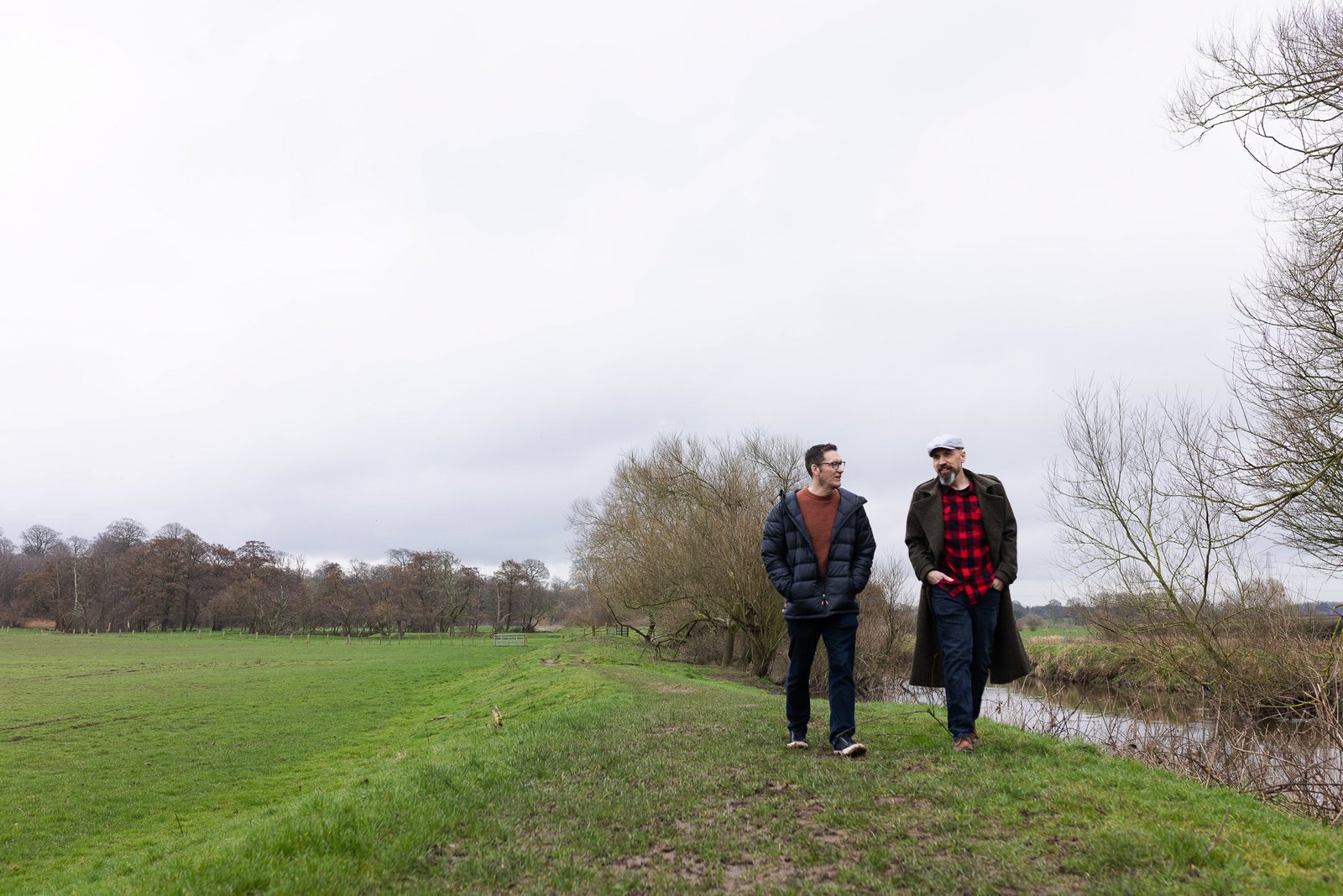 James and Garry by the river