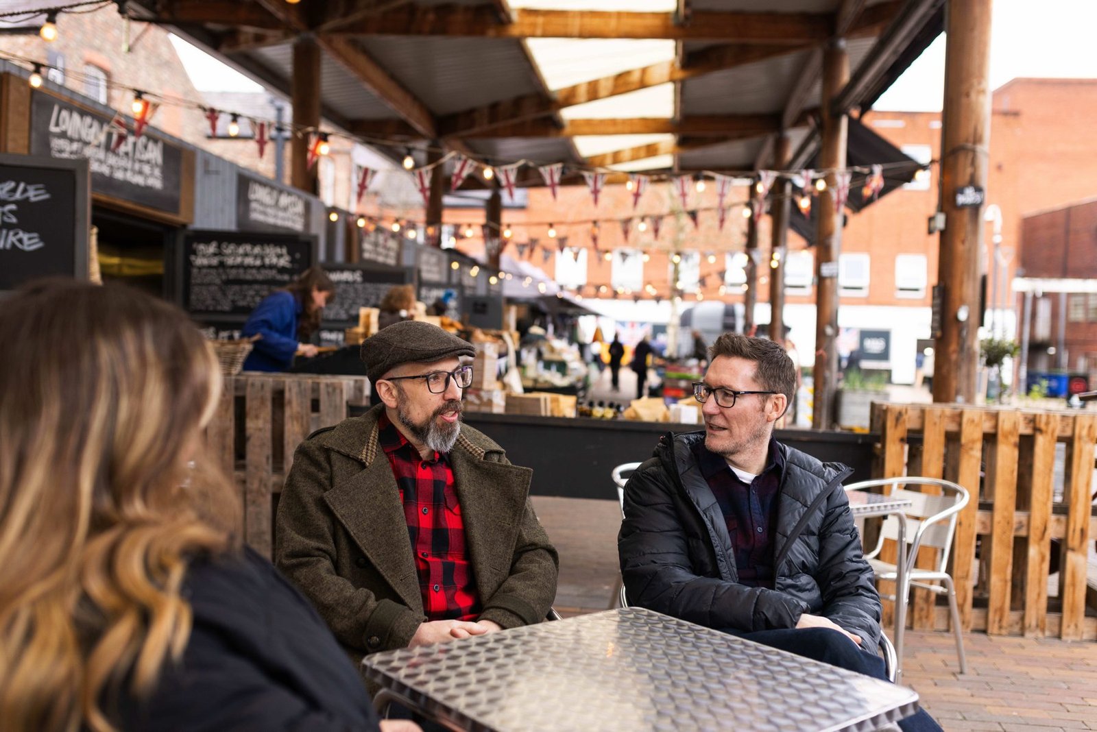 A workshop group working around a table